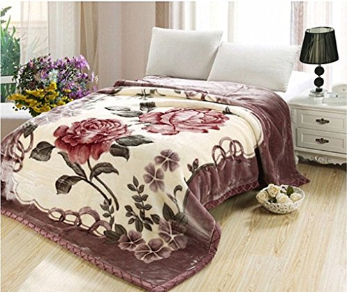 Printing Thickening Double Raschel Acrylic Blankets(03)