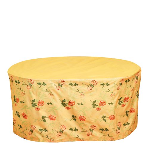 Design Expressions - 84-Inch Long Oval/Rectangular Table Cover with 28-Inch Drop (P5A19FA3)
