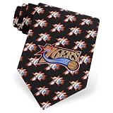 Men's Philadelphia 76ers Silk Tie by NBA in Black