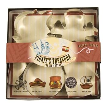 Fox Run Pirates Treasure Cookie Cutter Set