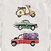 Soda Park Boys Long Sleeve Solid Cotton Cute Car Graphic T Shirt