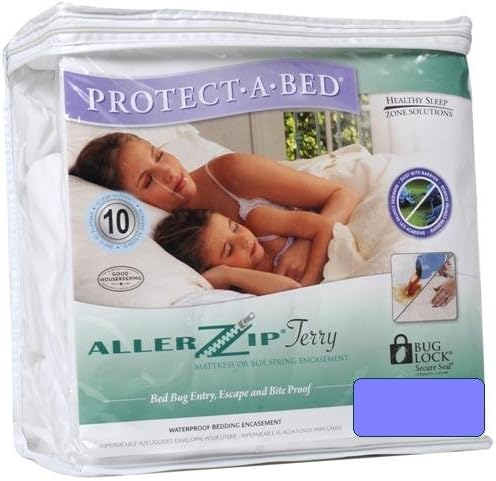 Protect A Bed Allerzip Terry Bedbug/Waterproof Case Hotel King 13INZIPPERED - BOM0613