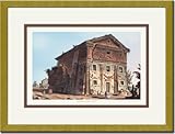 Gold Framed/Matted Print 17x23, Temple of Bacchus Gold Framed/Matted Print 17x23, Temple of Bacchus
