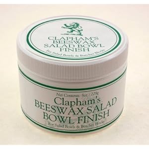Clapham's Beeswax 870-3008 Salad Bowl Finish, 8-Ounces