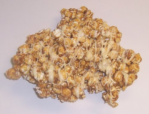 Scott's Cakes White Chocolate Carmel Popcorn in aPlaid Tin by Scott's Cakes
