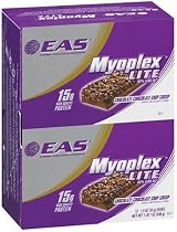 EAS Myoplex Lite Nutrition Bars, Chocolate Peanut Butter Crisp, 1.90 Ounce Bar (Pack of 12)