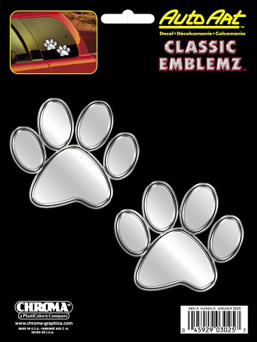 paw prints classic emblemz decal  more detail click!