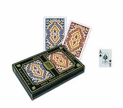 KEM Paisley Narrow (Bridge) Size Jumbo Index Playing Cards