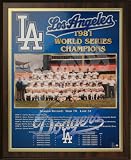 1981 Los Angeles Dodgers Major League Baseball World Series Championship 13x16 Plaque