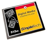 SimpleTech STI-CF/512 512MB CompactFlash Card