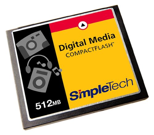 SimpleTech STI CF 512 512MB CompactFlash Card