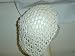 S150w, Hand Crocheted Vintage White Gimp Snood