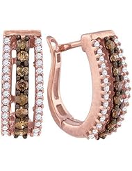 0.48CTW COGNAC DIAMOND FASHION EARRING
