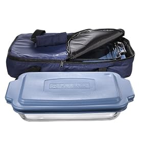 Anchor Hocking Oven Basics 6 Piece Bake N Take Set, Crystal Clear Bakeware by Anchor Hocking