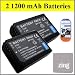 Samsung NX200 Digital SLR Camera Battery - Qty 2 Premium BP1030 Batteries + LCD Screen Protectors + Micro Fiber Cleaning Cloth