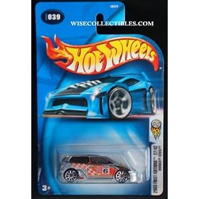 Mattel Hot Wheels 2003 First Editions 1:64 Scale Silver Honda Civic Die Cast Car #039