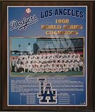 1988 Los Angeles Dodgers Major League Baseball World Series Championship 11x13 Plaque