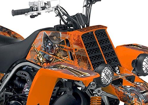 Graphics Kit for Yamaha Banshee - Orange Zombie Outlaw Splatter Design