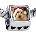 Golden Retriever Santa Beads - Pandora Bead & Bracelet Compatible