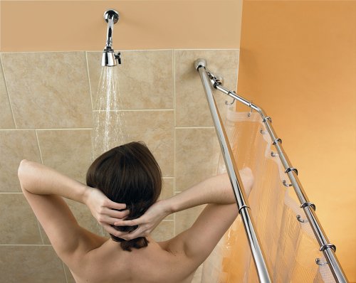 Polder Radial Dou Shower Rod Chrome