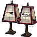 New England Patriots Memory Company Art Glass Table Lamp NFL Football Fan Shop Sports Team Merchandise