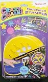 Crazy Chaok! Sidewalk Stamper Driveway Art Kit w/2 Stamp Designs and Blue Crazy Chalk