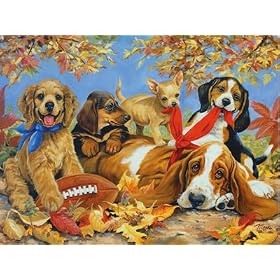 Great American Puzzle Factory Let's Play Football 550 Piece Puzzle