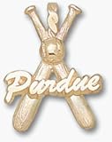 Purdue Boilermakers Purdue Baseball Bats Pendant - 14KT Gold Jewelry