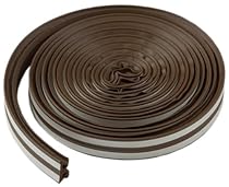 M-D Building Products 43848 All-Climate Thermalblend Weatherseal - Wave Profile, 17 Feet, Brown
