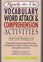 Ready-To-Use Vocabulary, Word Analysis & Comprehension Activities: Sixth Grade Reading Level (Reading Skills Activities Library)