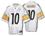 Santonio Holmes Jersey: Reebok White Replica #10 Pittsburgh Steelers Jersey