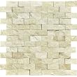 Botticino Beige 1X2 Marble Split-Faced Mosaic Tile