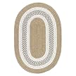 Jefferson Copper Oval Braided Rug