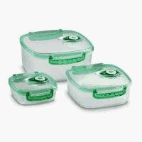 Fresh Vac 6-pc. Square Container Set