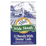 Ball Wide-Mouth Dome Canning Jar Lid with Band, Box of 12 by Ball