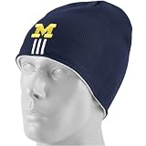adidas Michigan Wolverines Navy Blue Official Team Reversible Knit Beanie