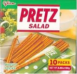 Glico - Salad Pretz Sticks Family Party Pack (10 Packets) - 6.8 Oz