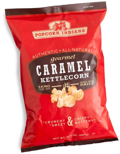 Popcorn Indiana Caramel Kettlecorn, 10.5-Ounce Bags (Pack of 12) by Popcorn Indiana