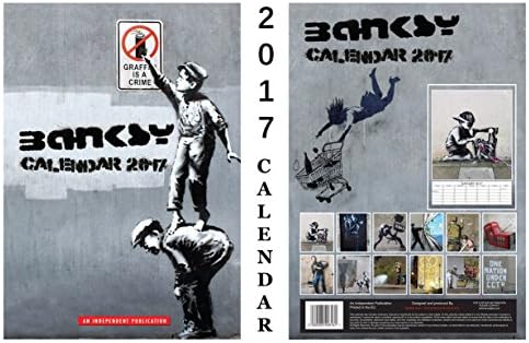 Banksy 2017 Calendar + Blank Fridge Magnet