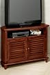 Savannah Louvered-door Corner Tv/vcr Cabinet
