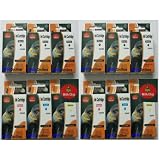 Zoom Produkt-Bild: 12 Druckerpatronen f&uuml;r Canon mit Chip, 2xschwarz(525) 2xschwarz 2xblau 2xrot 2xgelb 2xgrau (526)