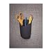 Fellowes Plastic Partition Additions Pencil Cup, 3.5 Inches Width x 5.56 Inches Height, Graphite (75272)