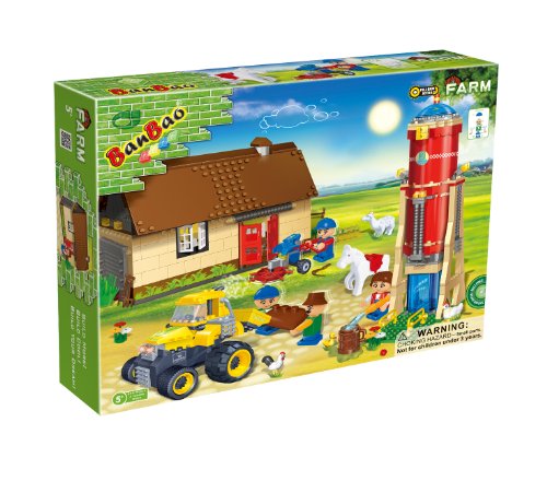 BanBao Barn and Water Silo Toy Building Set, 590-Piece-image