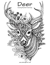 Deer Coloring Book for Grown-Ups 1 (Volume 1) Deer Coloring Book for Grown-Ups 1 (Volume 1)