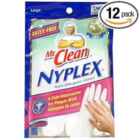 Mr. Clean 1137-01 Nyplex Gloves, Size Large (Pack of 12)