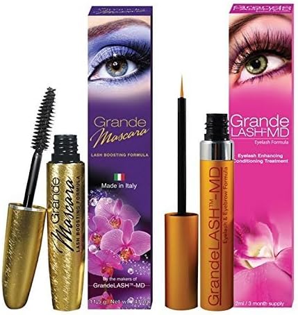 Grandelash GrandeLASH-MD (3 month supply) 2 Milliliter &amp; Mascara, Black, 11.5 Grams