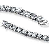3ctw White Gold Round Diamond Tennis Bracelet