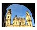 Theatinerkirche in Munich, Odeonsplatz Architecture Photographic Poster Print by Bel Phos, 20x16