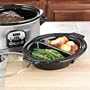 Slow Cooker Mate 3-Chamber Stainless Steel Slow Cooker