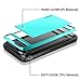 Vofolen Case Wallet Card Slot Holder Dual Layer Protective Shell Shock Absorbing Tough Bumper Cover Sky Blue